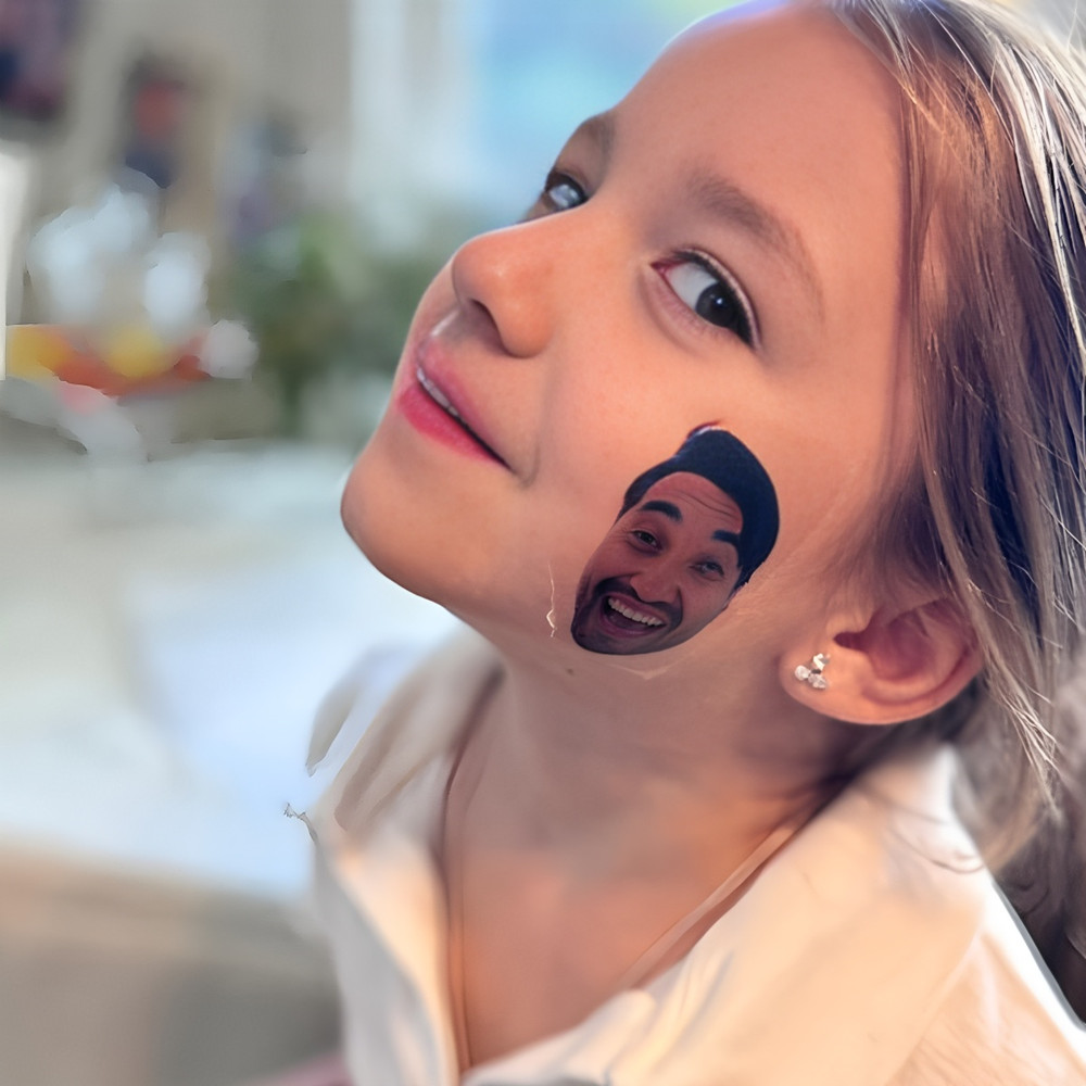 Pet Grooming - Custom Face Temporary Tattoos, Grooms Photo