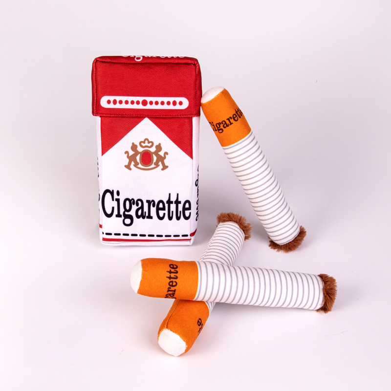 Cigarettes Dog Toy Imitation C - Interactive Squeaky Plush Dog Toy ulasan dan harga