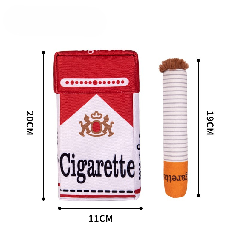 Cigarettes Dog Toy Imitation C - Interactive Squeaky Plush Dog Toy ulasan dan harga