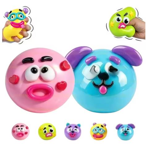 DIY Smushers Squishy Dog Face  - Interactive Squeaky Plush Dog Toy ulasan dan harga