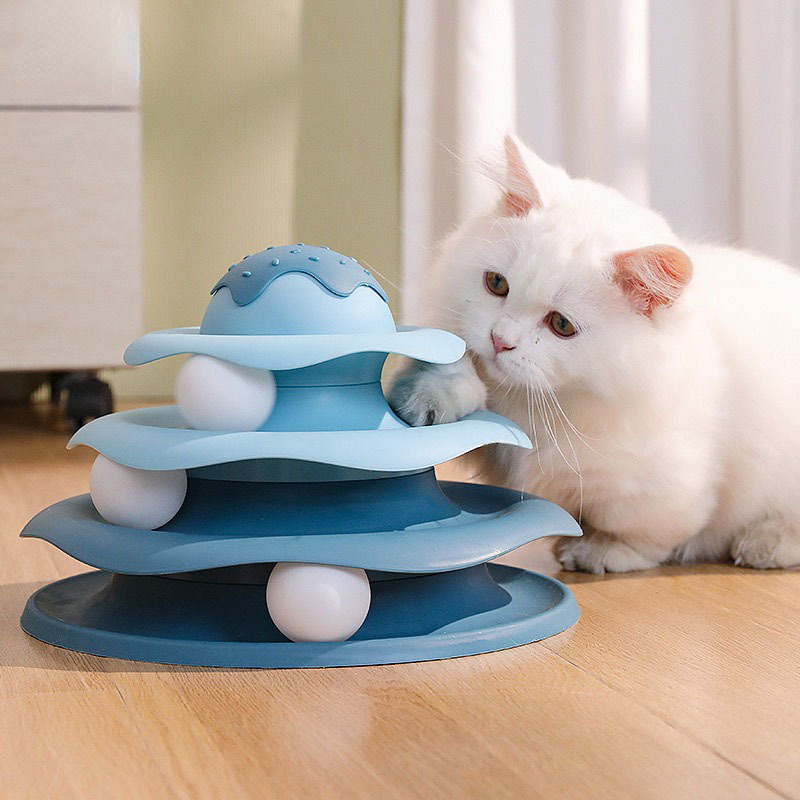 Ball Spinning Cat Toy Rotating - Interactive Squeaky Plush Dog Toy ulasan dan harga