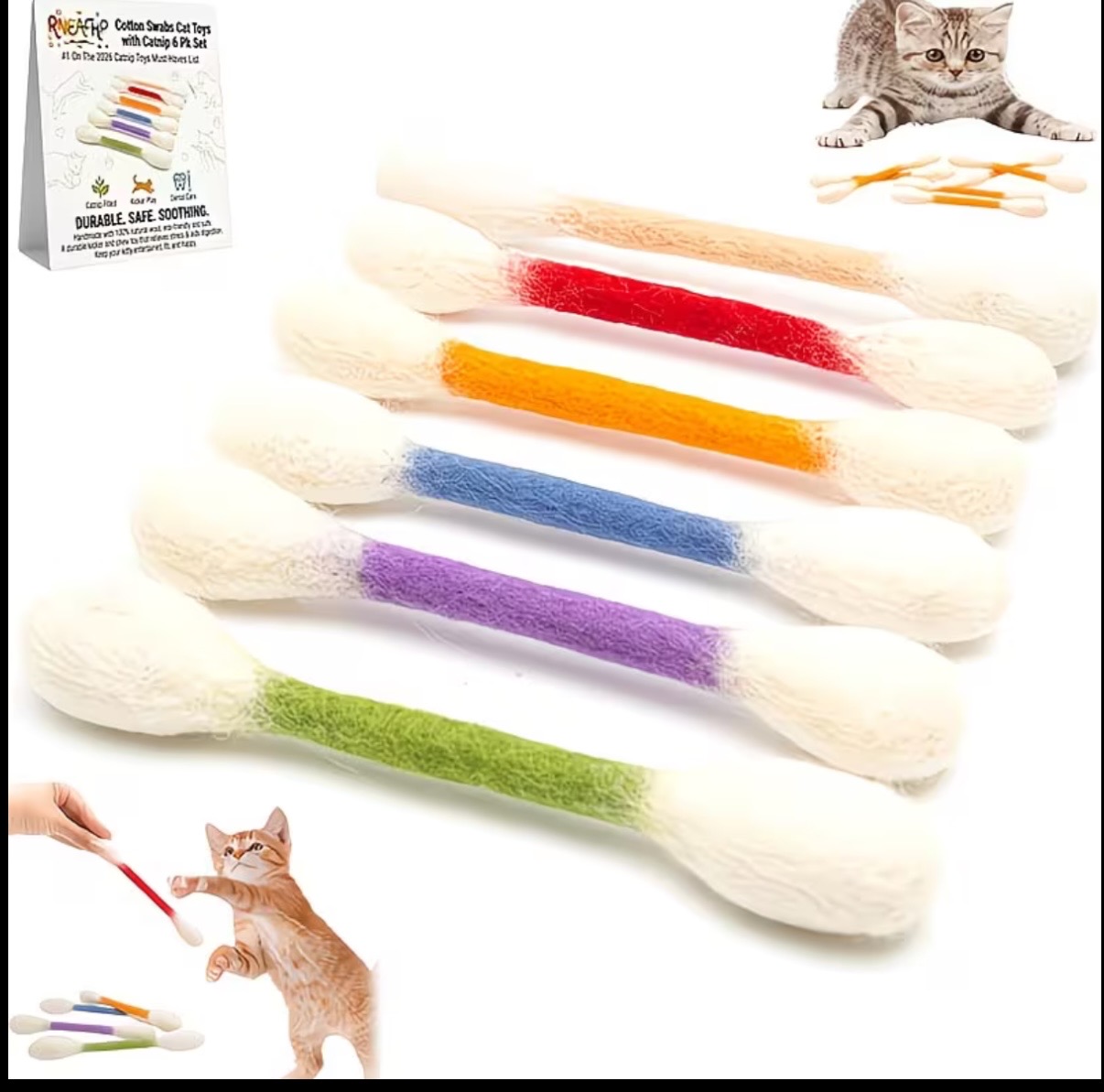 6 in 1 Cat Toy Set Catnip Toys - Catnip Interactive Plush Mouse ulasan dan harga