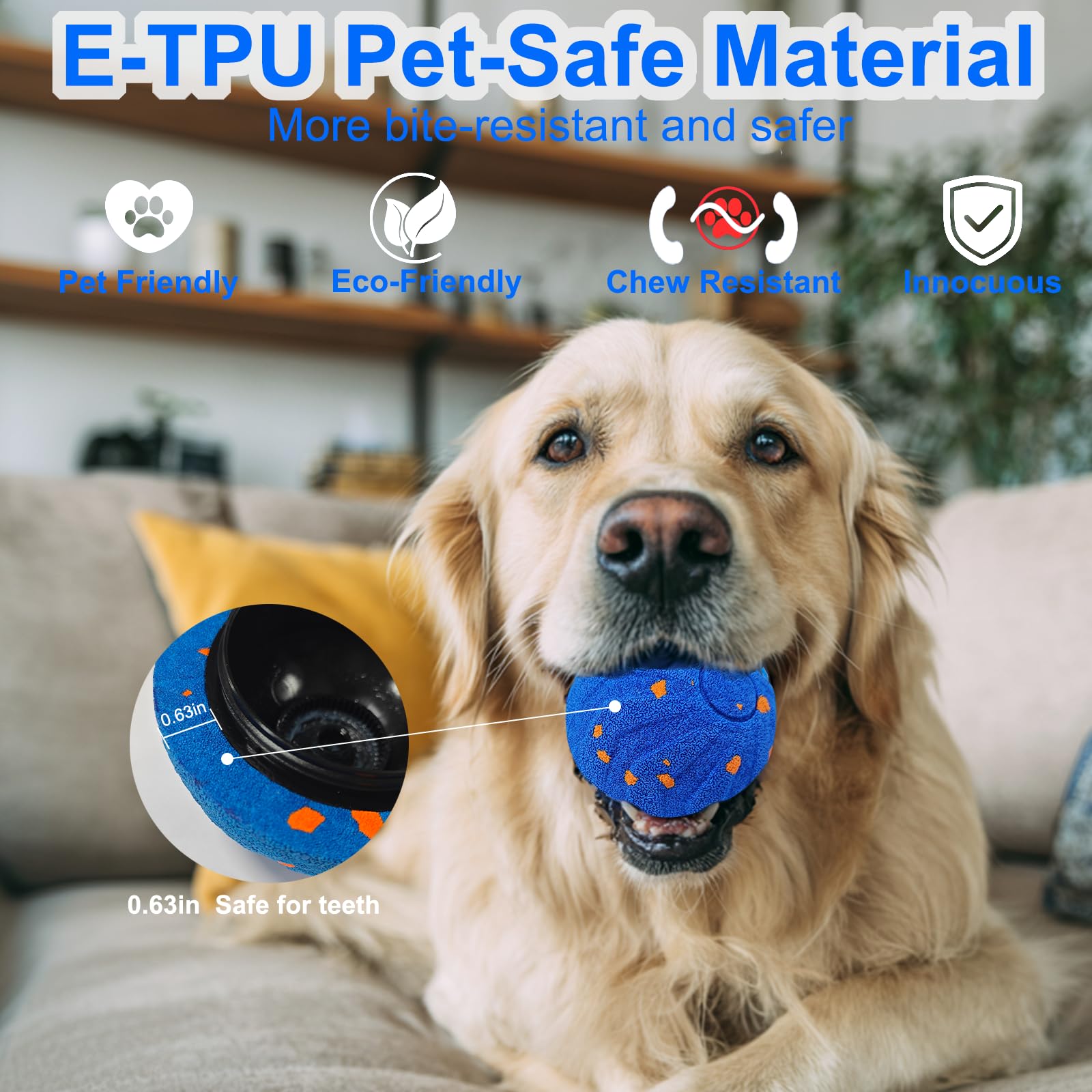 Interactive Dog Ball, Automati - Automatic Moving Dog Ball ulasan dan harga