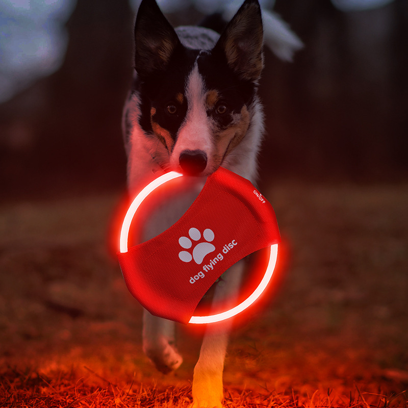LED Dog Flying Disc,LED Light  - Flying Disc Dog Training Toy ulasan dan harga