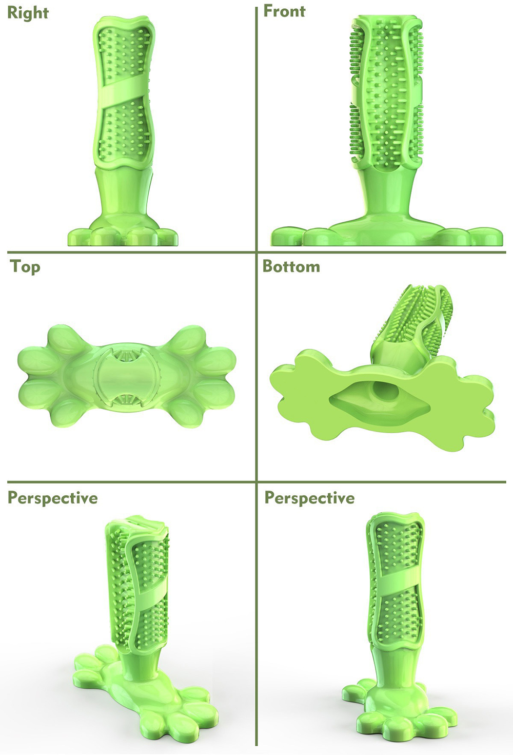 Pet Dog Cactus Interactive Rub - Rubber Treat Dispensing Dog Toy ulasan dan harga