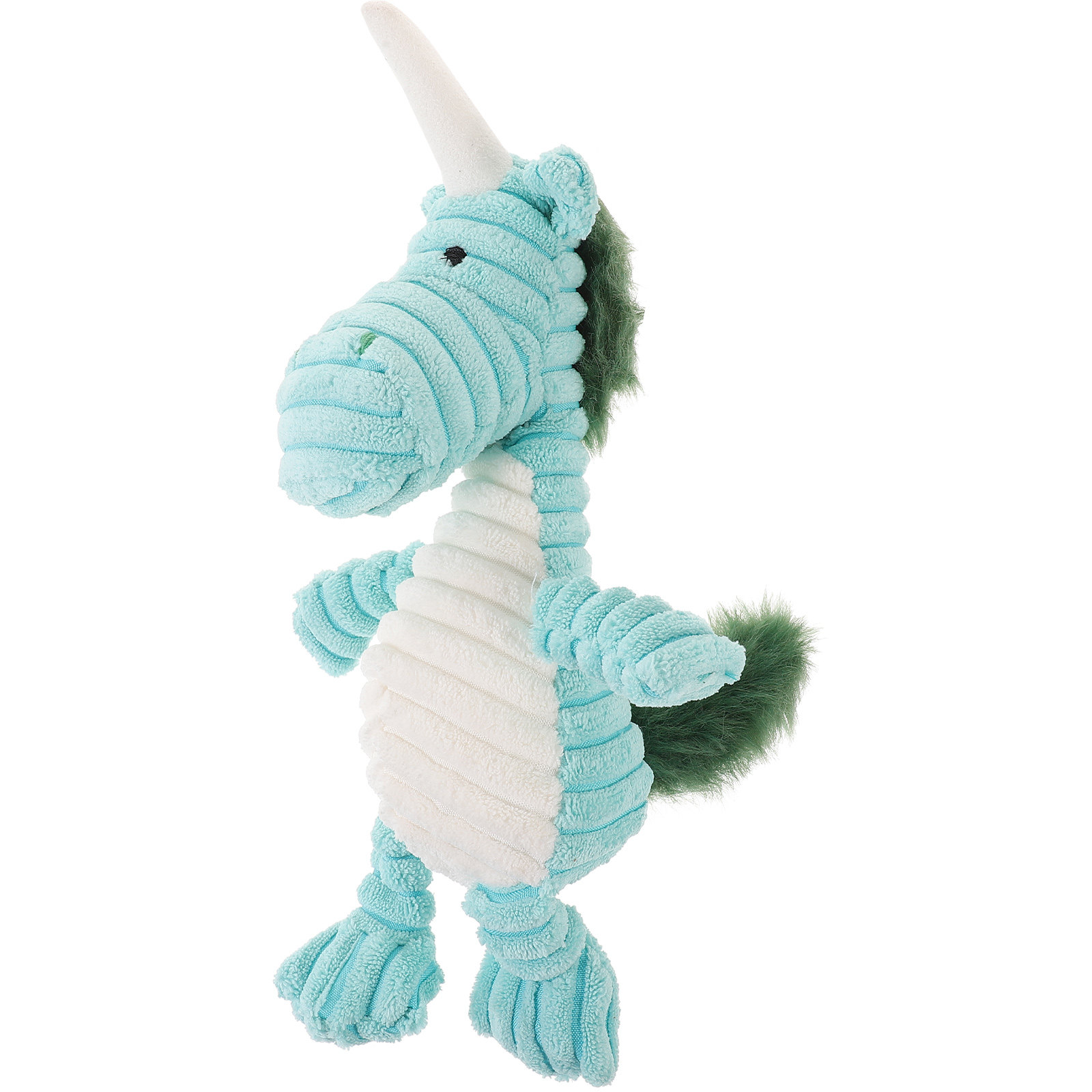 Striped Unicorn Plush Squeaky  - Flying Disc Dog Training Toy ulasan dan harga