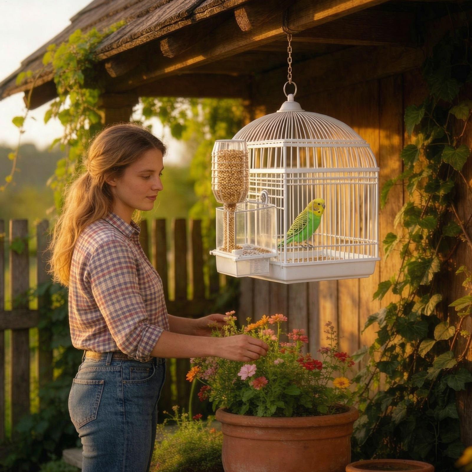 Automatic Bird Feeder For Cage - Pet Feeders ulasan dan harga