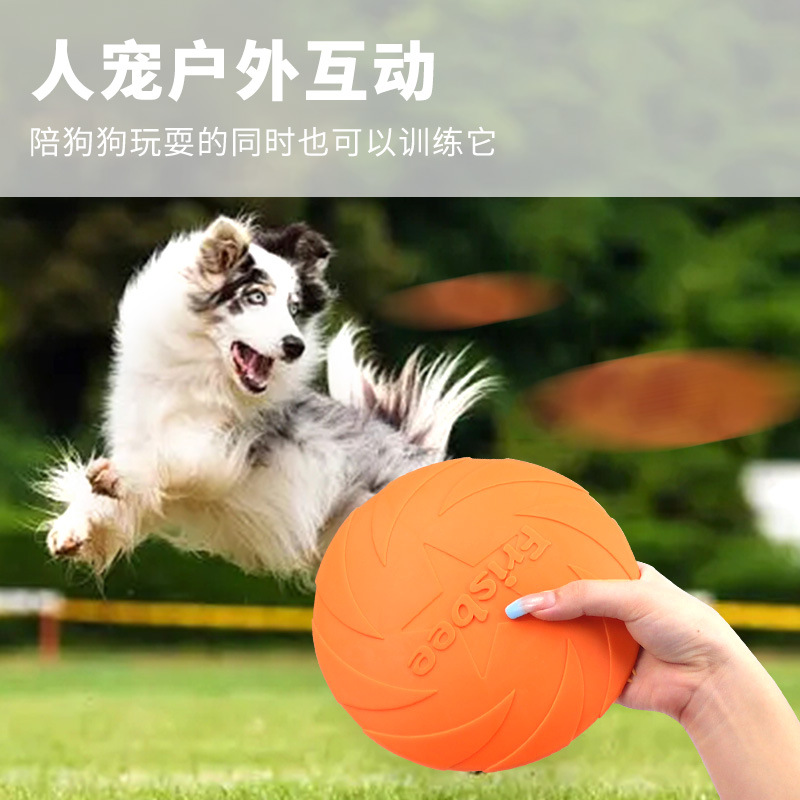 Pet Toys,TPR Dog Frisbee Inter - Flying Disc Dog Training Toy ulasan dan harga