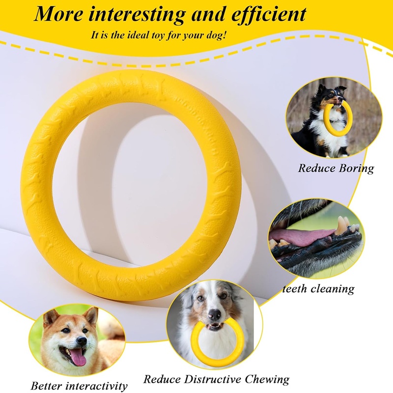 Dog Toys Pet Flying Discs EVA  - Suction Cup Dog Tug Toy ulasan dan harga