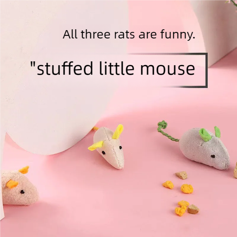 Catnip Mice Cat Toy Blue Gray  - Catnip Interactive Plush Mouse ulasan dan harga