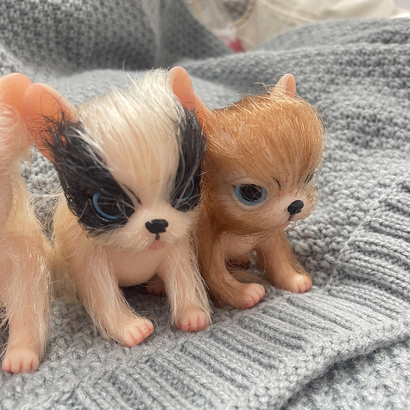 5Inch Full Body Silicone Cute  - Interactive Squeaky Plush Dog Toy ulasan dan harga