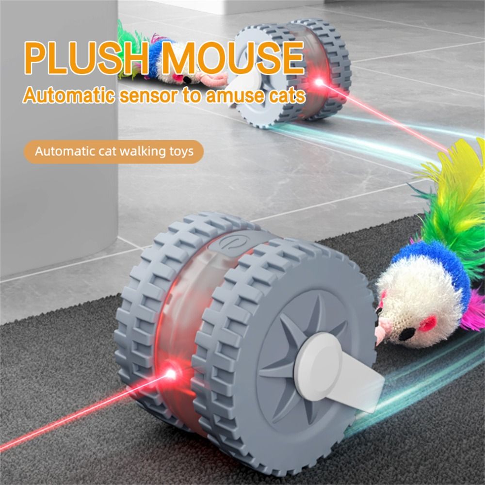 With Mouse Tail Infrared Laser - Laser Pointer Cat Toy Automatic ulasan dan harga