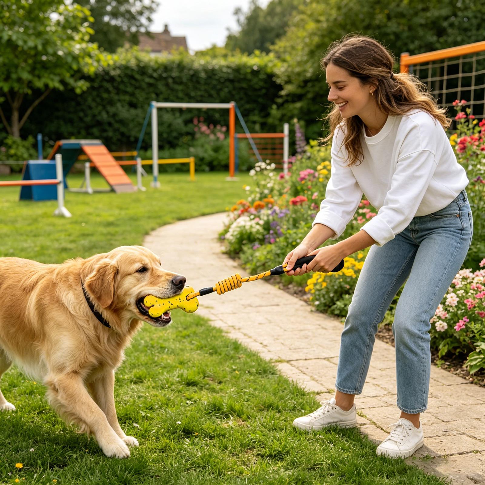 Tug Of War Dog Toy Interactive - Dog Rope Toy Aggressive Chewers ulasan dan harga