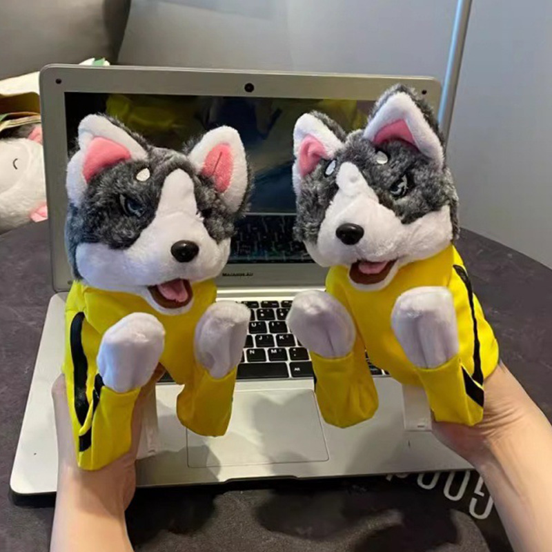 Kid Kung Fu Husky Gloves Toy F - Interactive Squeaky Plush Dog Toy ulasan dan harga